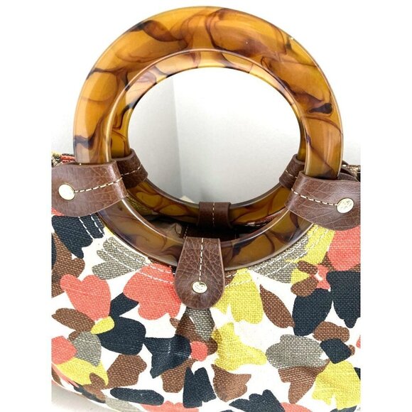 Kim Rogers Women's Multicolor Floral Round Top Handle Handle Bag - Picture 3 of 7